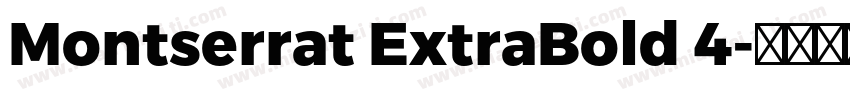 Montserrat ExtraBold 4字体转换